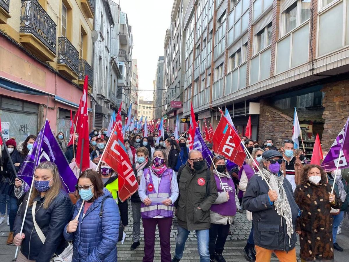 Manifestacin en Vilagarca de Arousa por un acuerdo justo