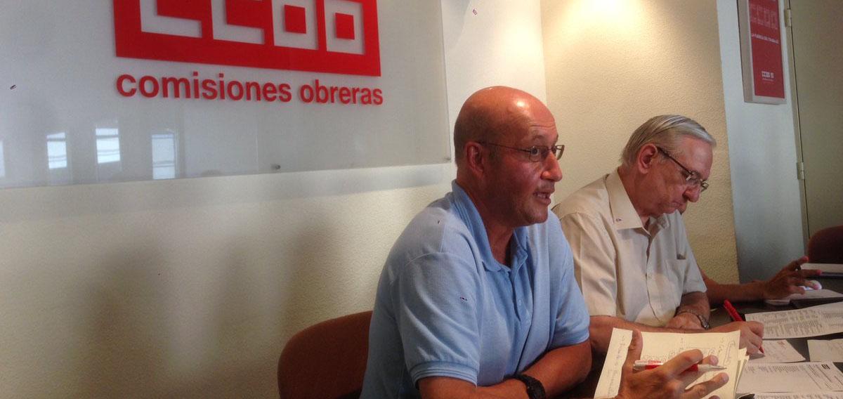 Fernando Rocha y Mximo Blanco, de la Fundacin 1 de Mayo y de CCOO de Industria