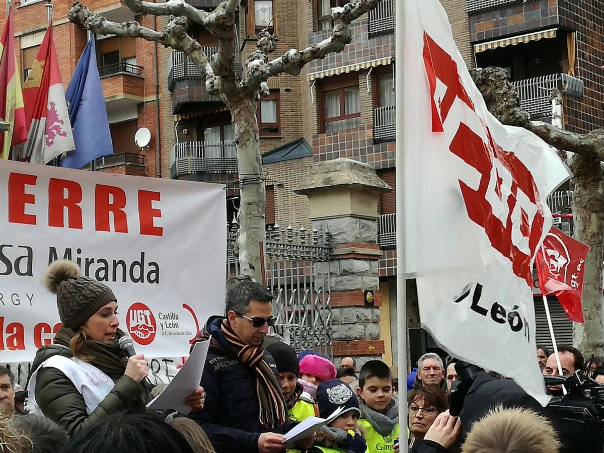 Concentracin del 3 de febrero en las calles de Miranda de Ebro