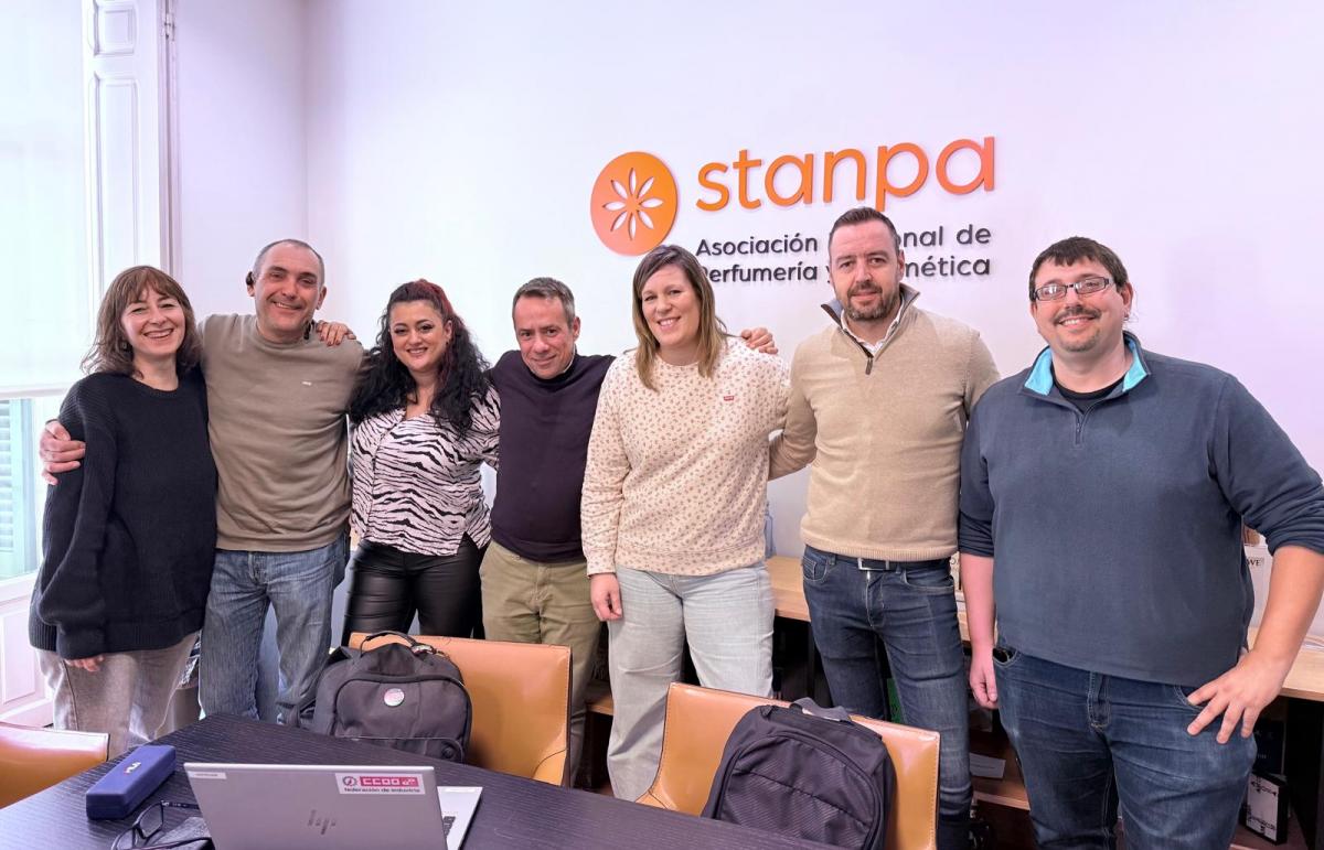 Representantes de CCOO en la comisión negociadora de perfumería