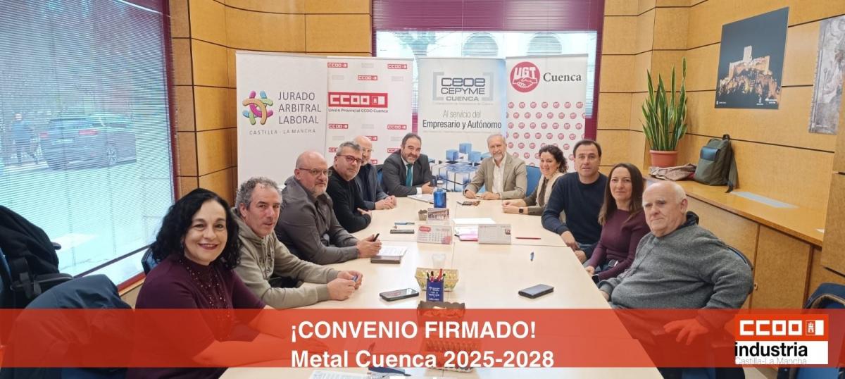 Firma Convenio Metal de Cuenca 2025-2028