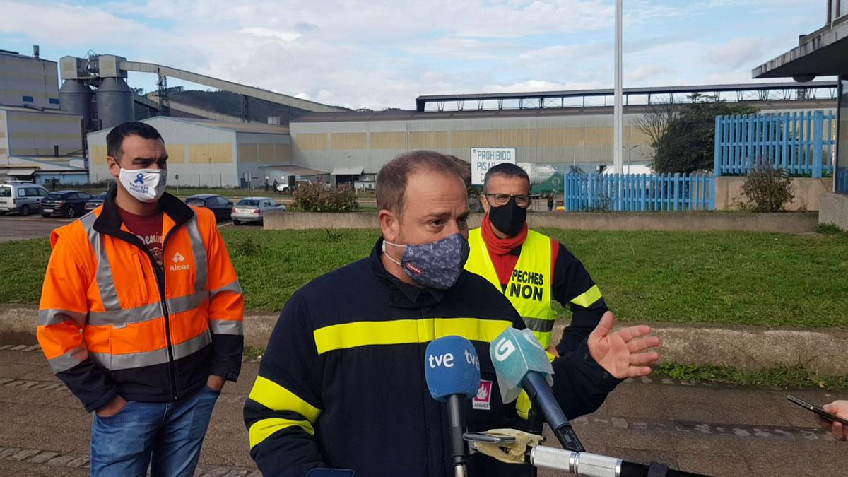 Un momento da conferencia de prensa de hoxe