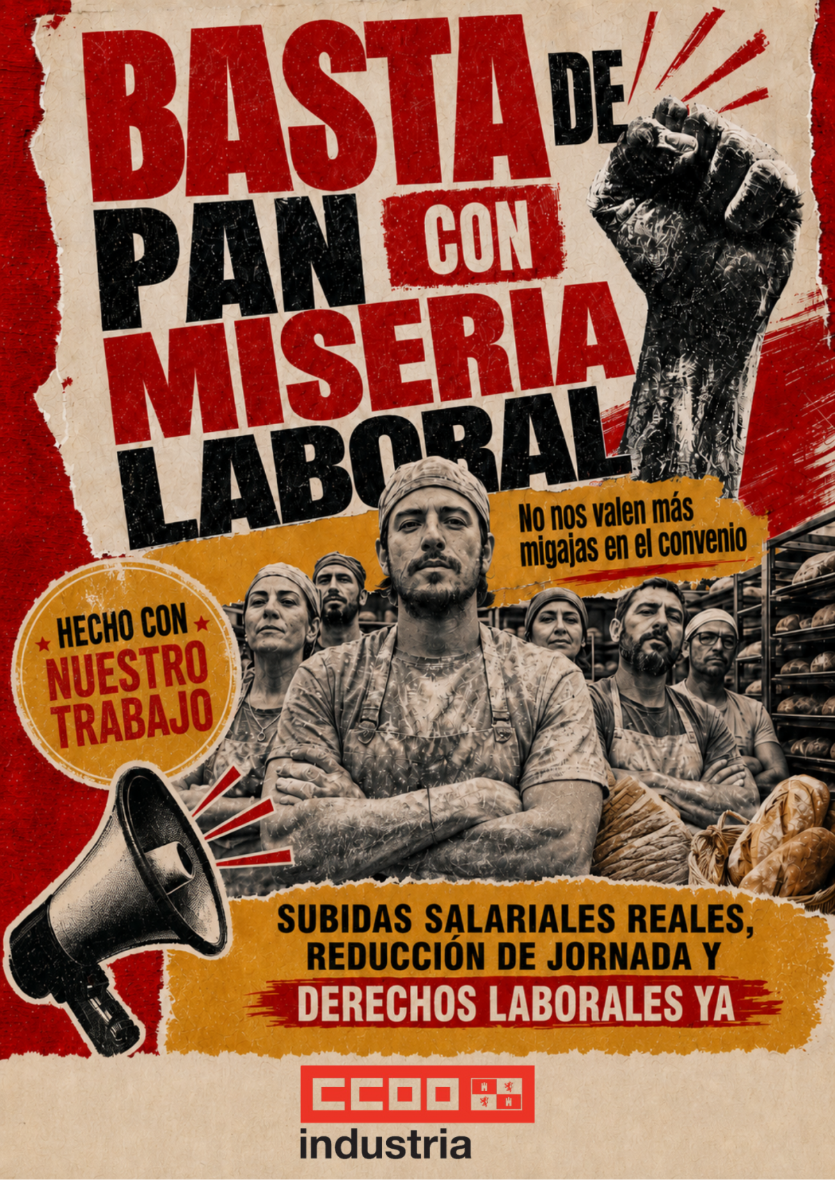 CCOO Industria León Denuncia el Bloqueo del Convenio de Panadería