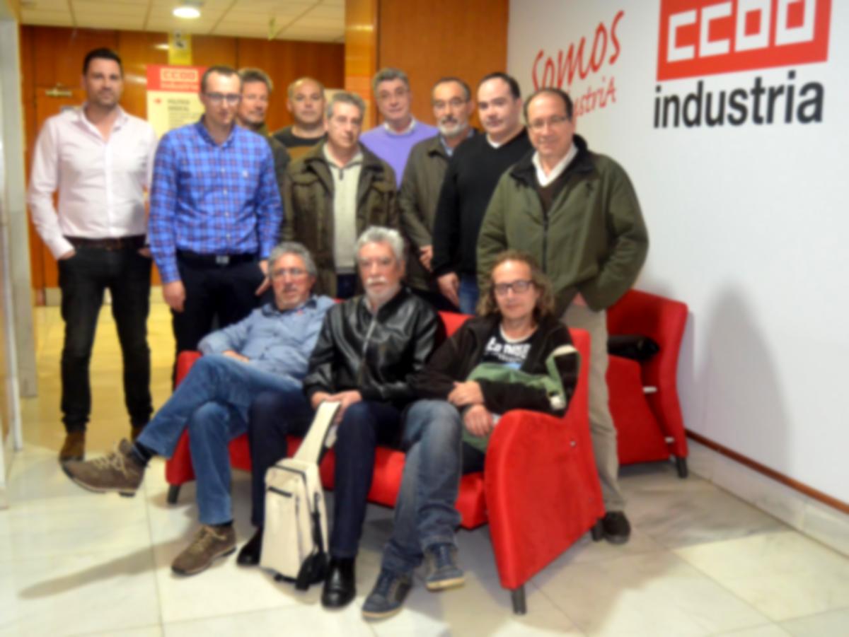 Representantes de CCOO en las empresas del sector del cloro