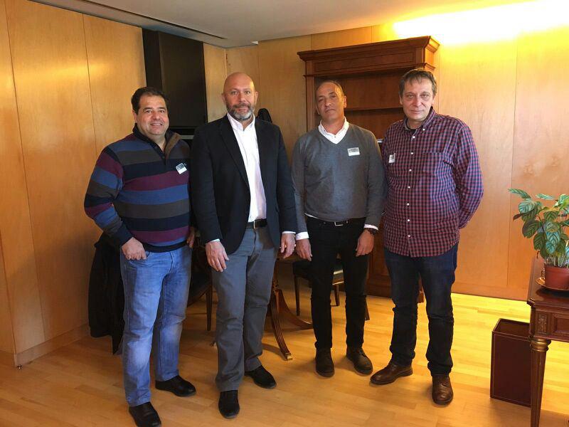 Reunin de CCOO, UGT y CGT con el presidente de la Comisin de Energa del Congreso