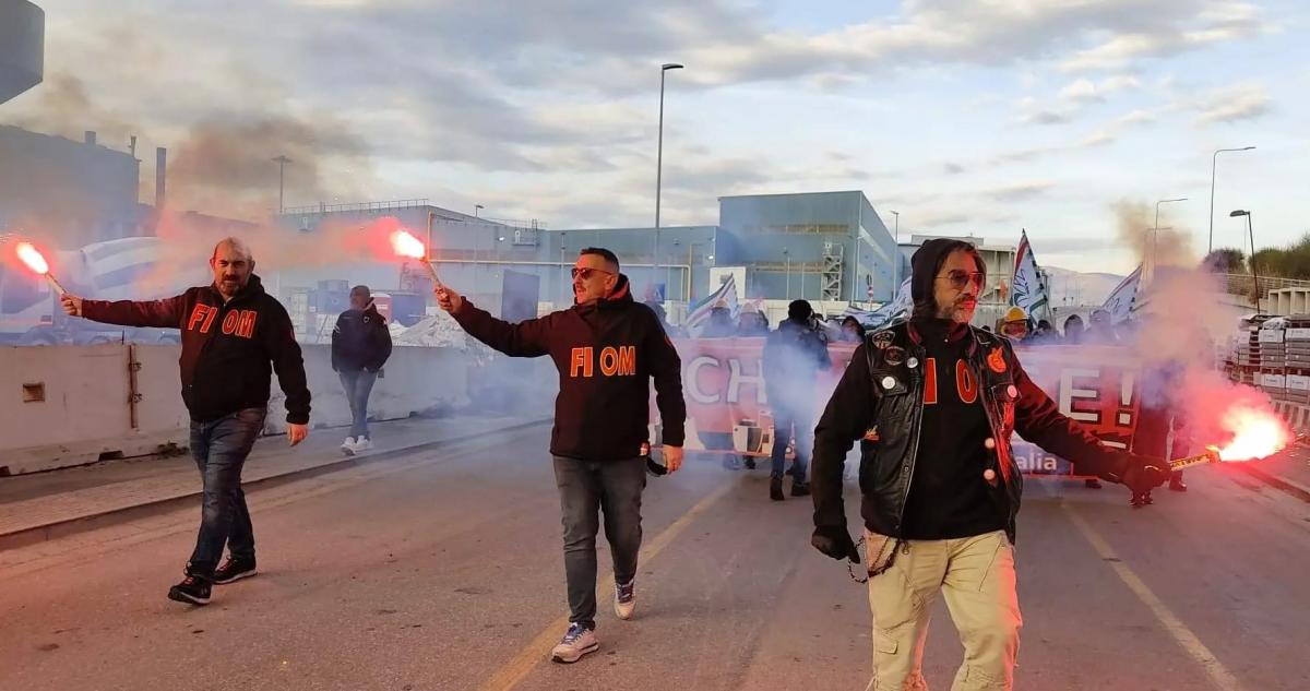 Movilización contra el cierre de Ilva