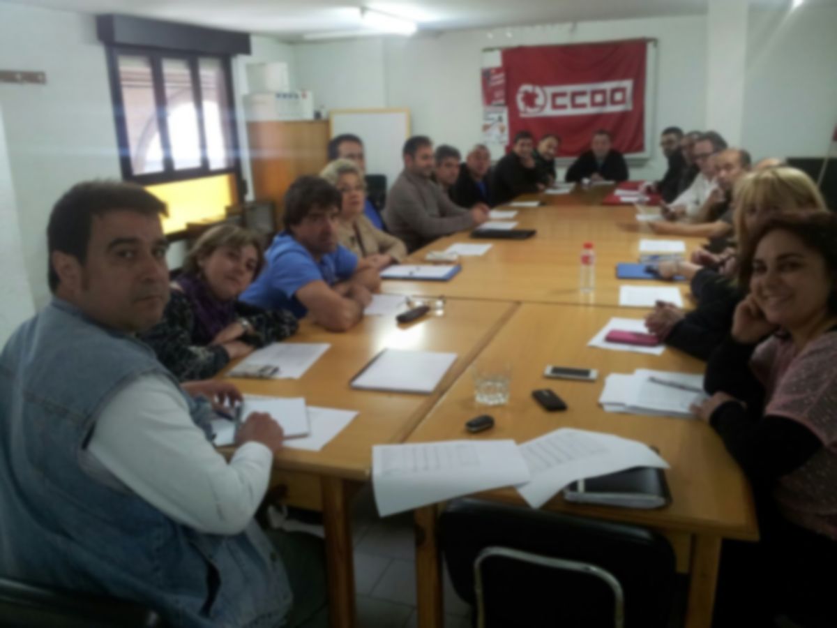 Primera reunin de trabajo de las delegadas y delegados de CCOO en Katea Legaia.