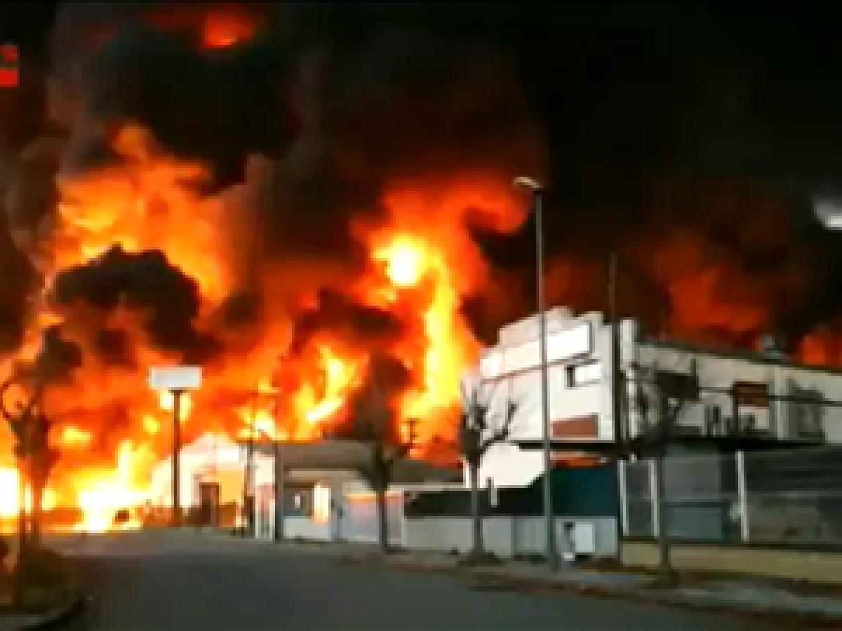 Imagen del incendio en ERP