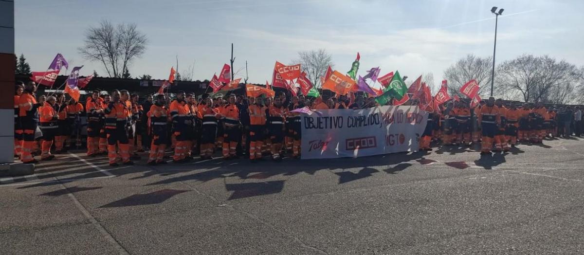 Concentración en la planta de Las Matas II (Madrid) en febrero de 2025