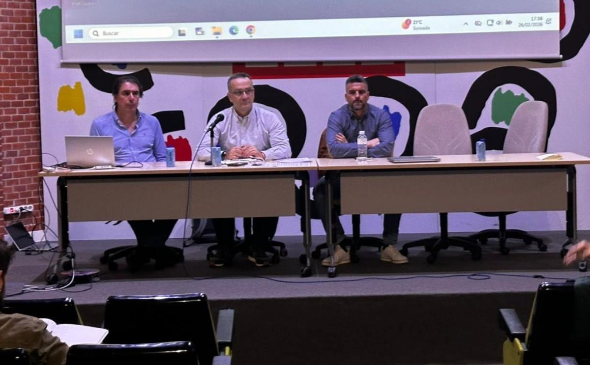 Sergi Gomila, José Aranda y Carlos Benavente durante la Jornada estatal sobre previsión social complementaria