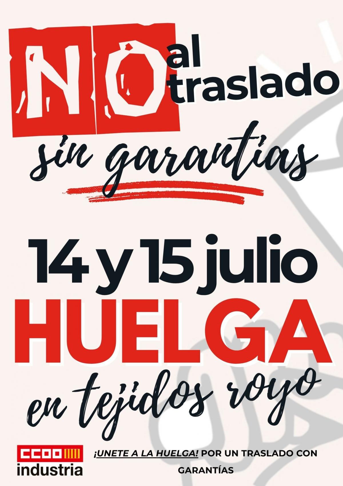 Huelga en Tejidos Royo.