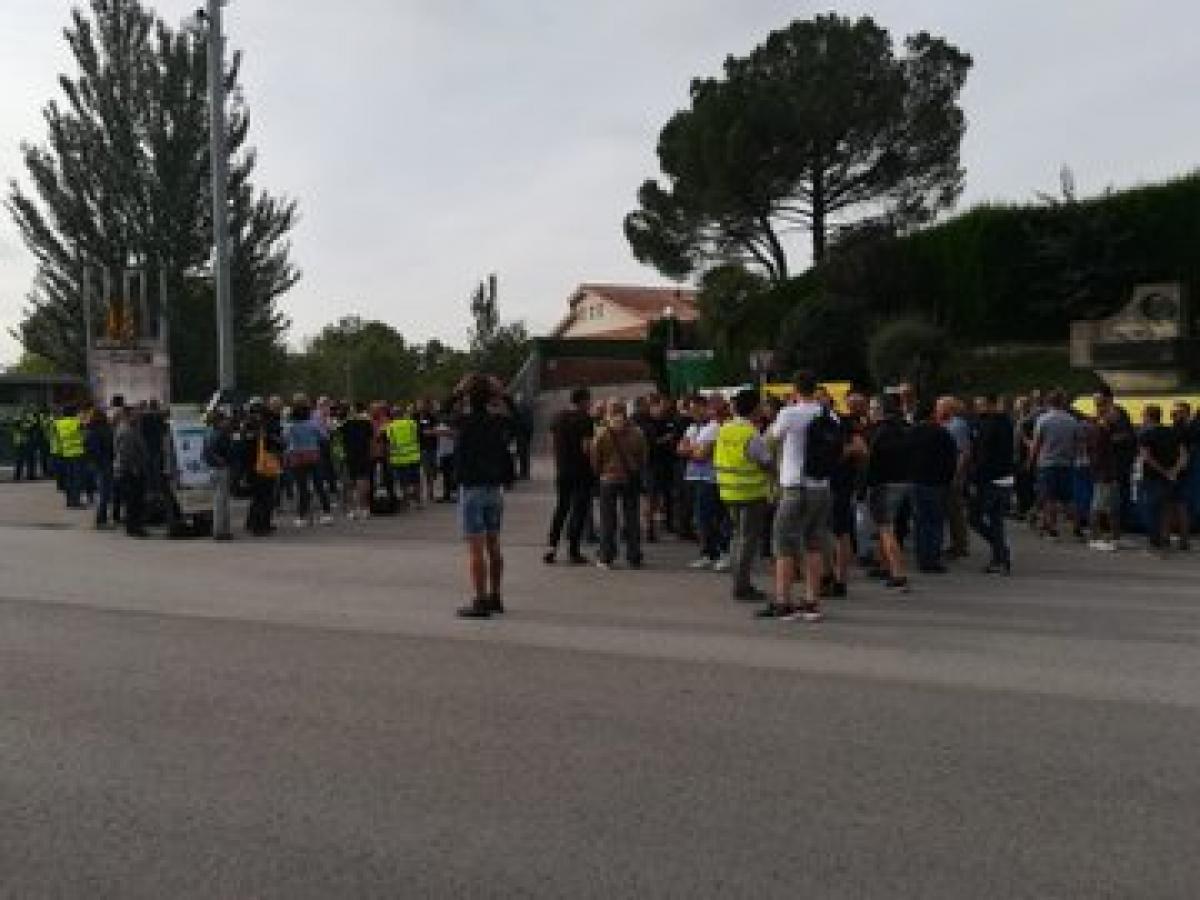 Concentracin de trabajadores de General Cable en Manlleu