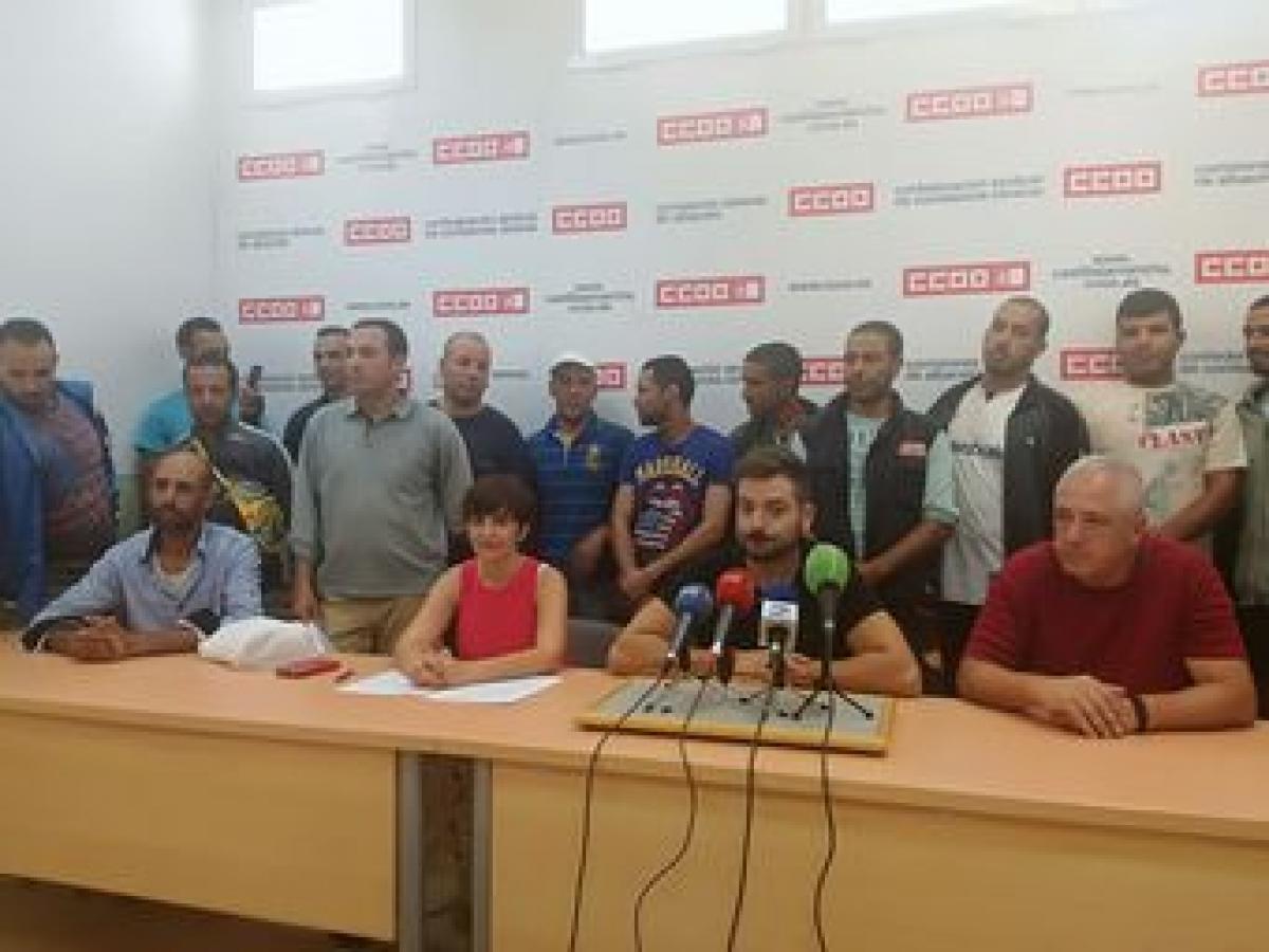 Rueda de prensa de CCOO Industria de Albacete.