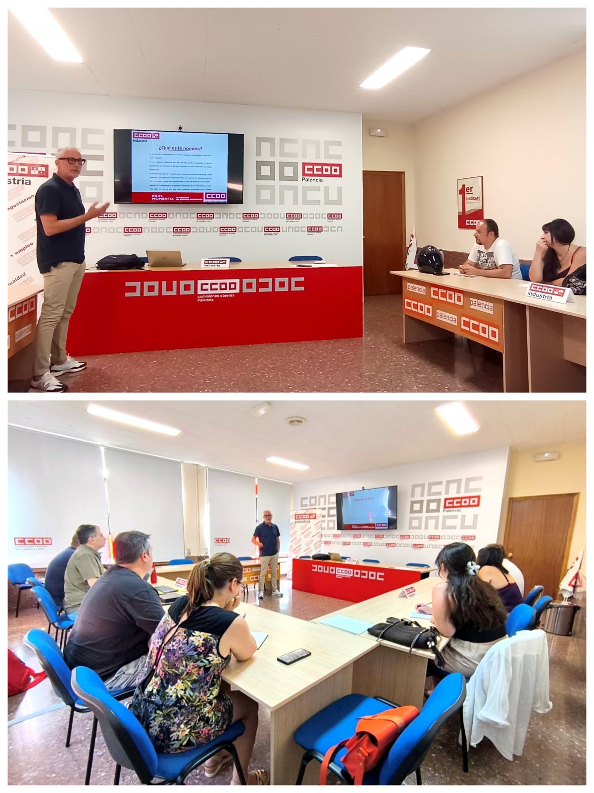 Formación en Salario y Nomina a la RLPT de CCOO Industria Palencia