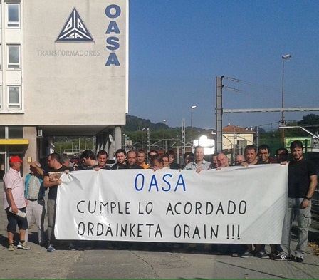 Concentracin de trabajadores de OASA Transformadores