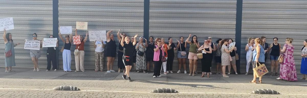 Protesta de las trabajadoras de CAMPOUNIÓN (Beniaján, Murcia). Julio 2026