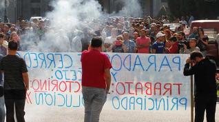 imagen de una protesta reciente en Oviedo