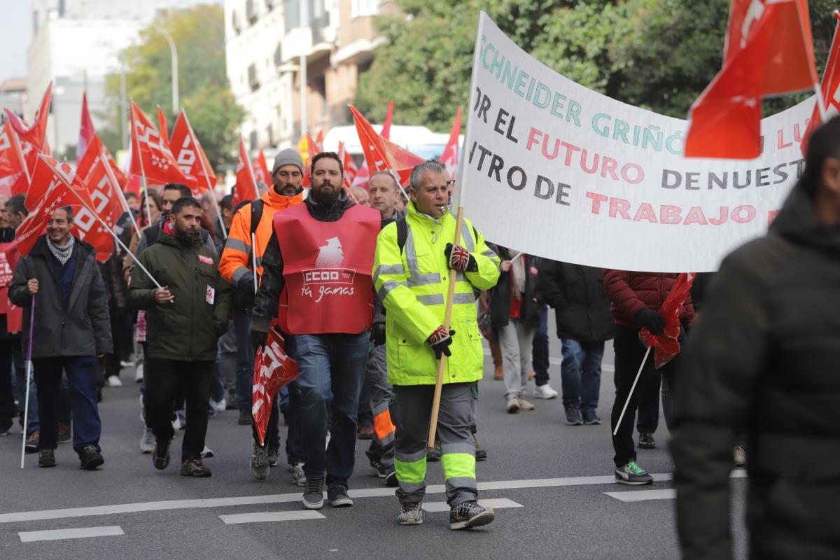 Una de las muchas movilizaciones que ha protagonizado la plantilla de la fbrica madrilea. Foto: CCOO Madrid