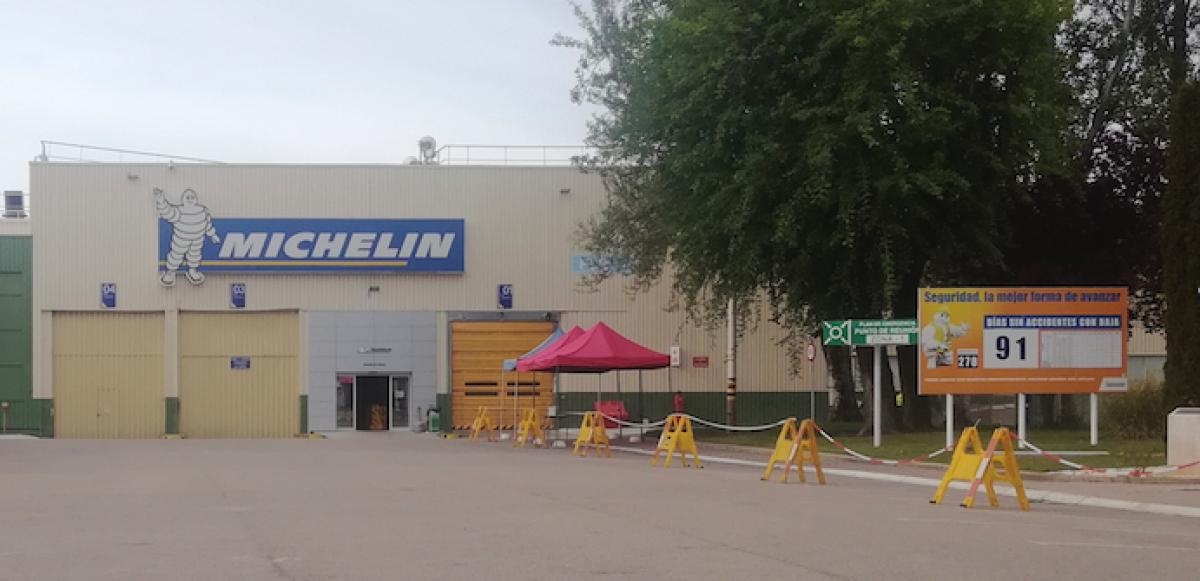 Exterior de la planta de Michelin en Aranda