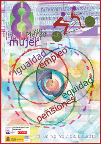 Cartel de la conmemoracin del "Dia Internacional de la Mujer".