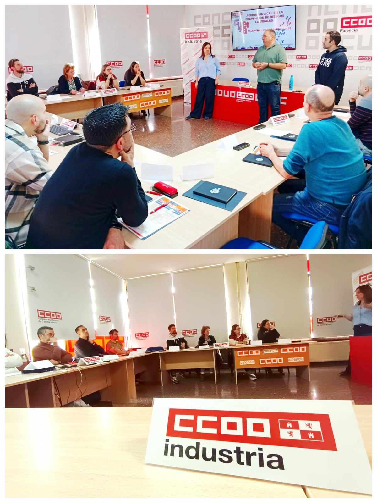 Formación Sindical a RLPT de CCOO Industria Palencia en Salud Laboral