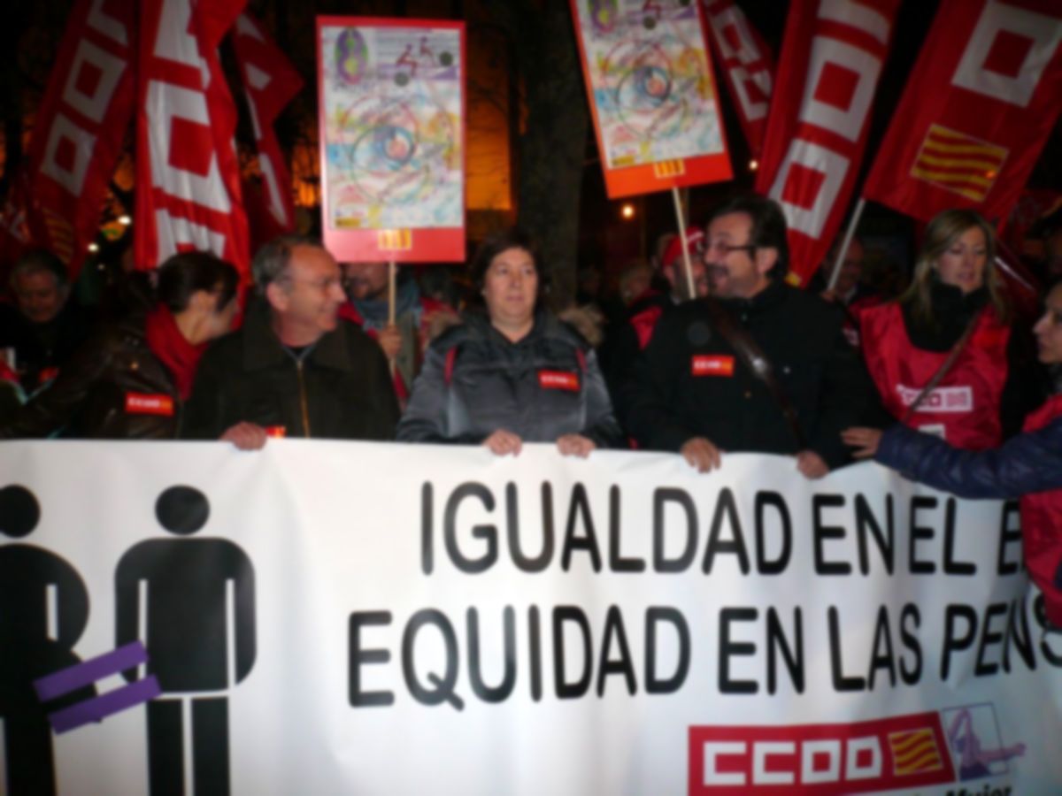 Pancarta CCOO