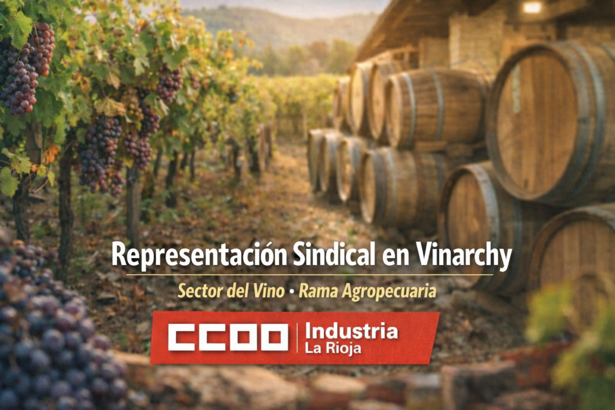CCOO obtiene representación sindical en Vinarchy, empresa del sector del vino de la rama agropecuaria.