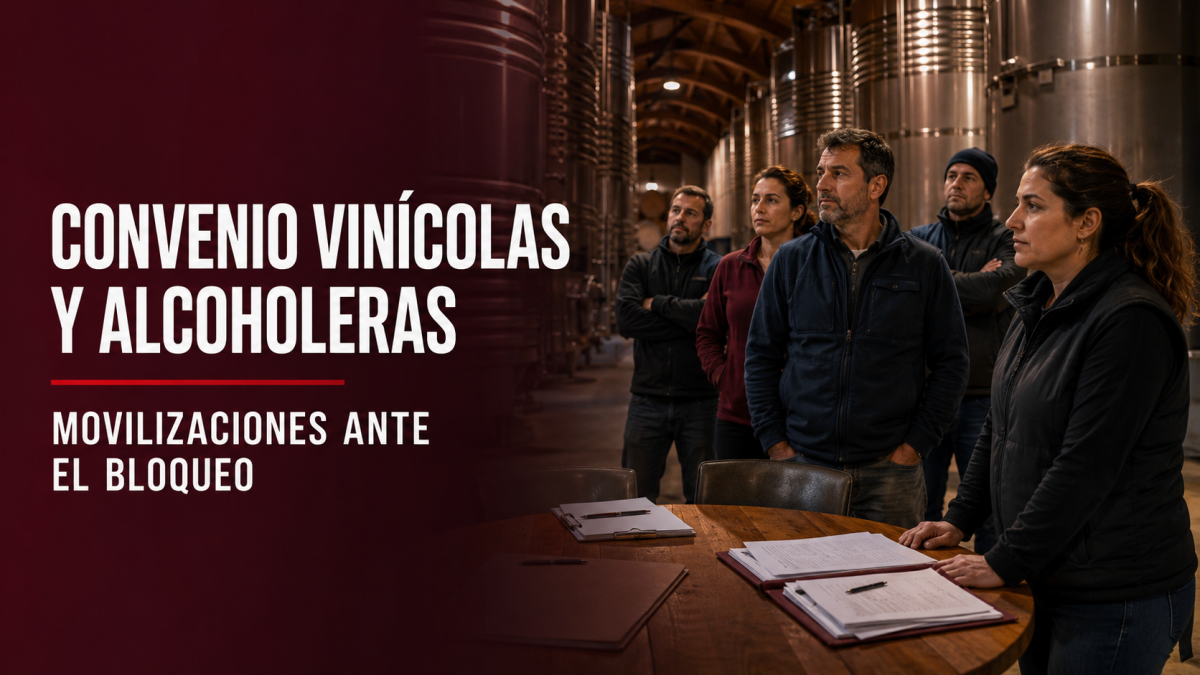 situacion de bloqueo en el convenio vinicolas y alcoholeras de La Rioja