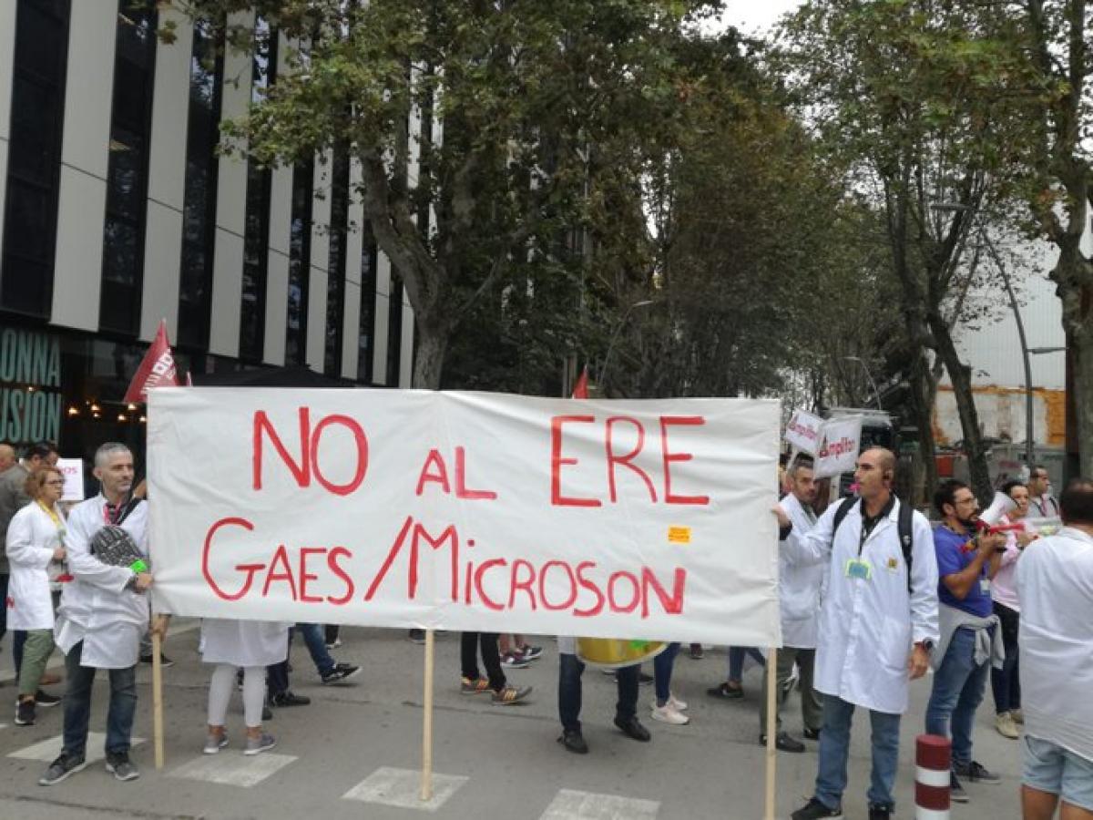 Concentracin de trabajadores de Microson