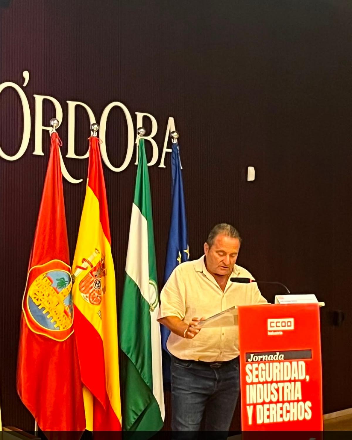 Secretario General industria CCOO de Andalucía José Hurtado Quirós.