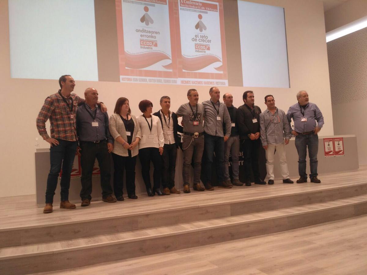 Nueva ejecutiva seccion sindical de  CCOO en Volkswagen Navarra