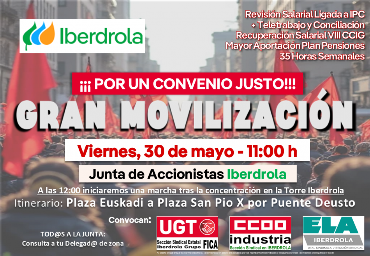Cartel de la movilizacin del 30M en Bilbao