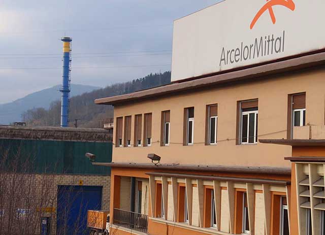 Planta de ArcelorMittal en la localidad guipuzcoana de Olaberria.