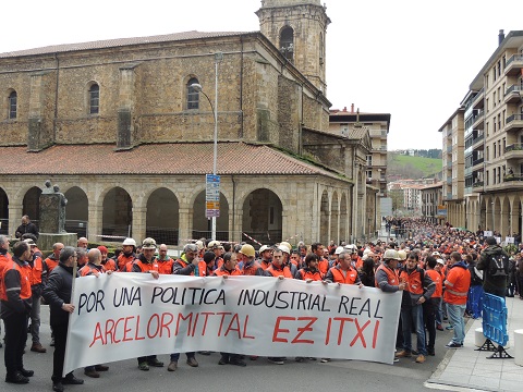 Cabecera de la manifestacin del pasado sbado 19 de marzo