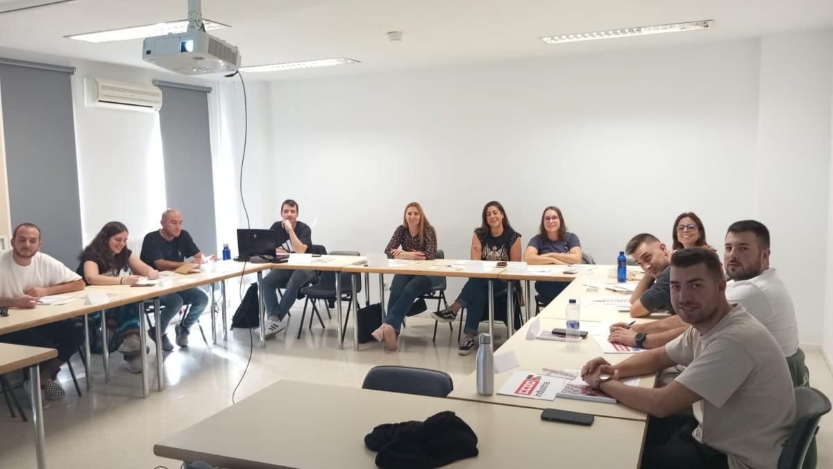 Asistentes al Plenario de Juventud de CCOO de Industria