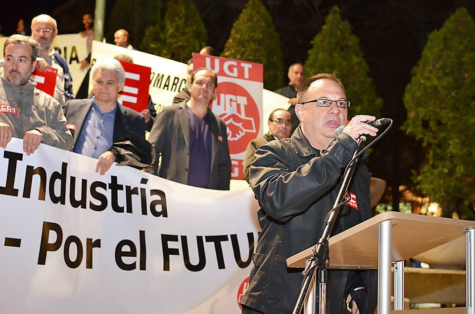 Agustn Martn durante su intervencin en Puertollano