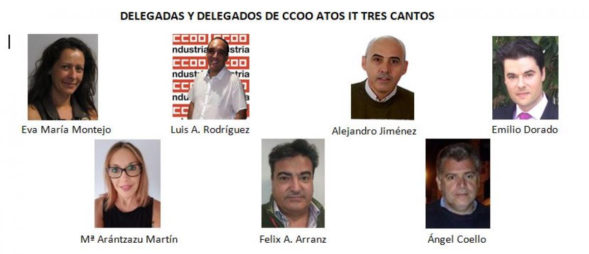 Delegadas y delegados de CCOO AtoS IT Tres Cantos