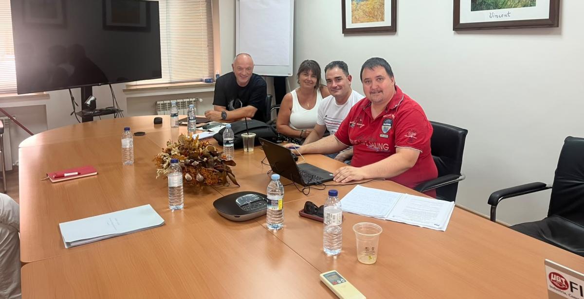 Representantes de CCOO en la negociación del Convenio de Harinas