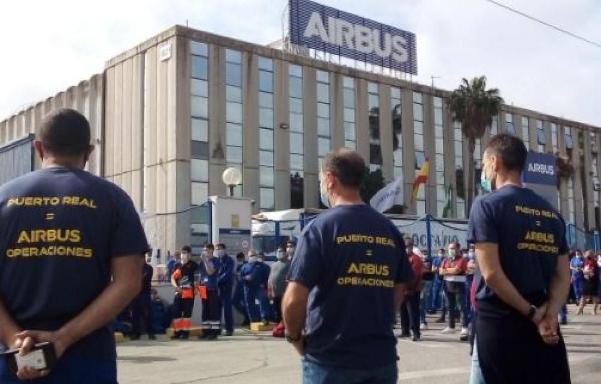 Concentracin contra el cierre de Airbus Puerto Real