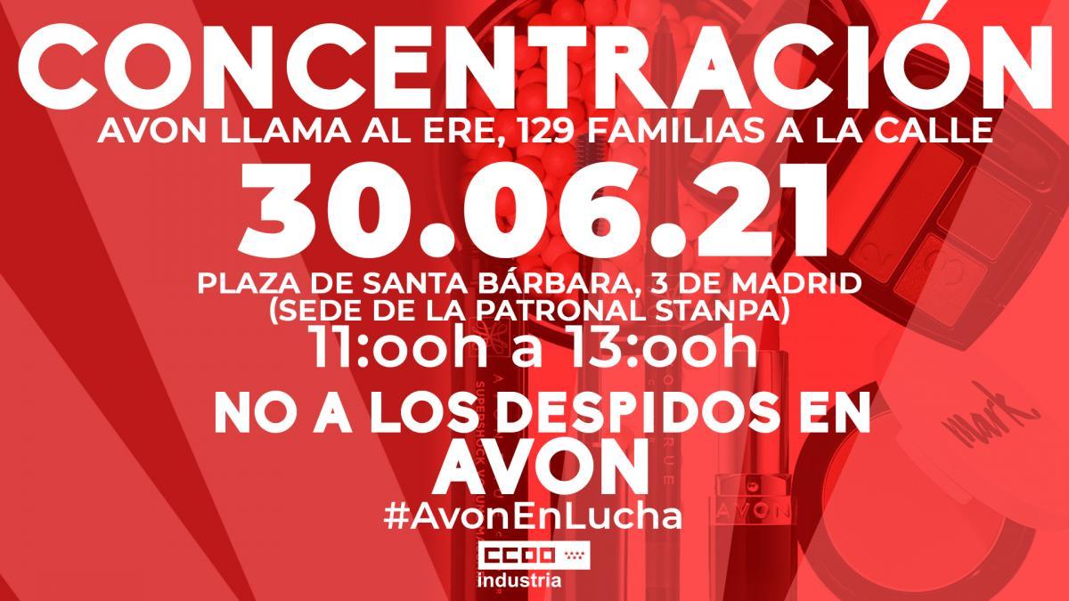 Concentracin por los despidos de Avon