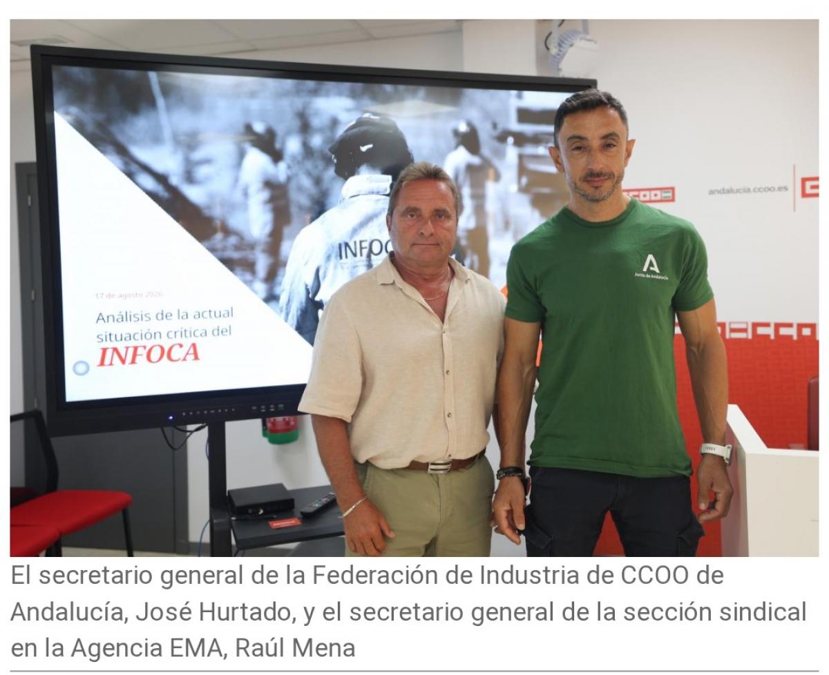 Rueda de prensa de la situación de INFOCA.