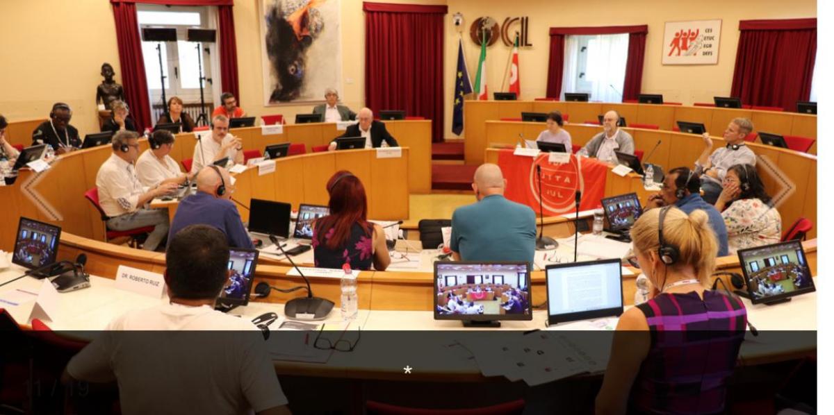 Un momento de la reunión celebrada en Roma