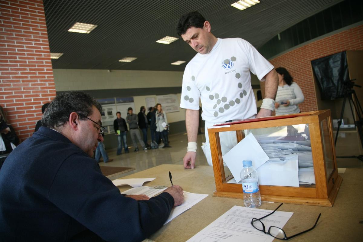 Elecciones sindicales en Volkswagen Navarra. Foto de archivo