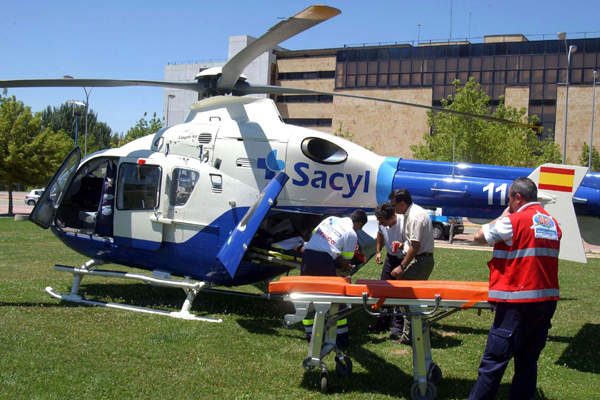 Helicptero del Servicio de Emergencias de Castilla y Len 112