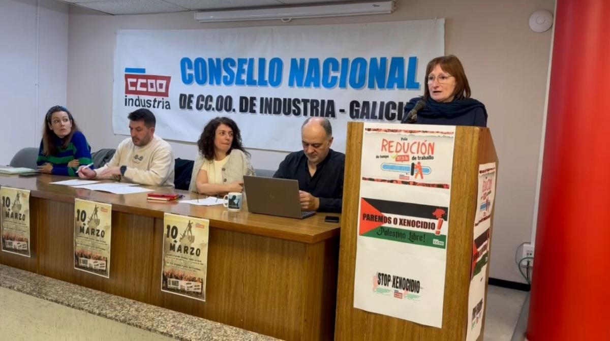 Inmaculada Santamarta, primeira muller secretaria xeral de ccoo industria de galicia