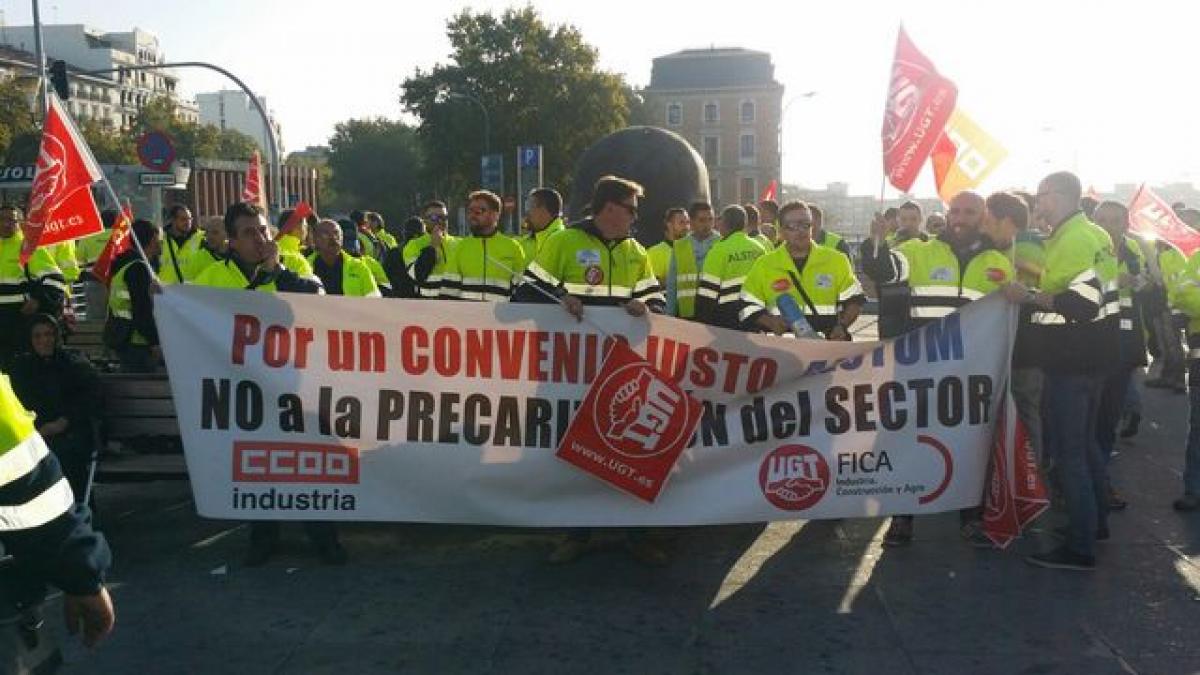 Imagen de la concentracin que tuvo ligar el viernes 27 de octubre en Madrid