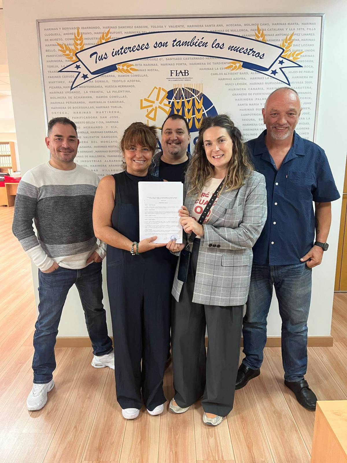 Representantes de CCOO en la negociación del Convenio de Harinas
