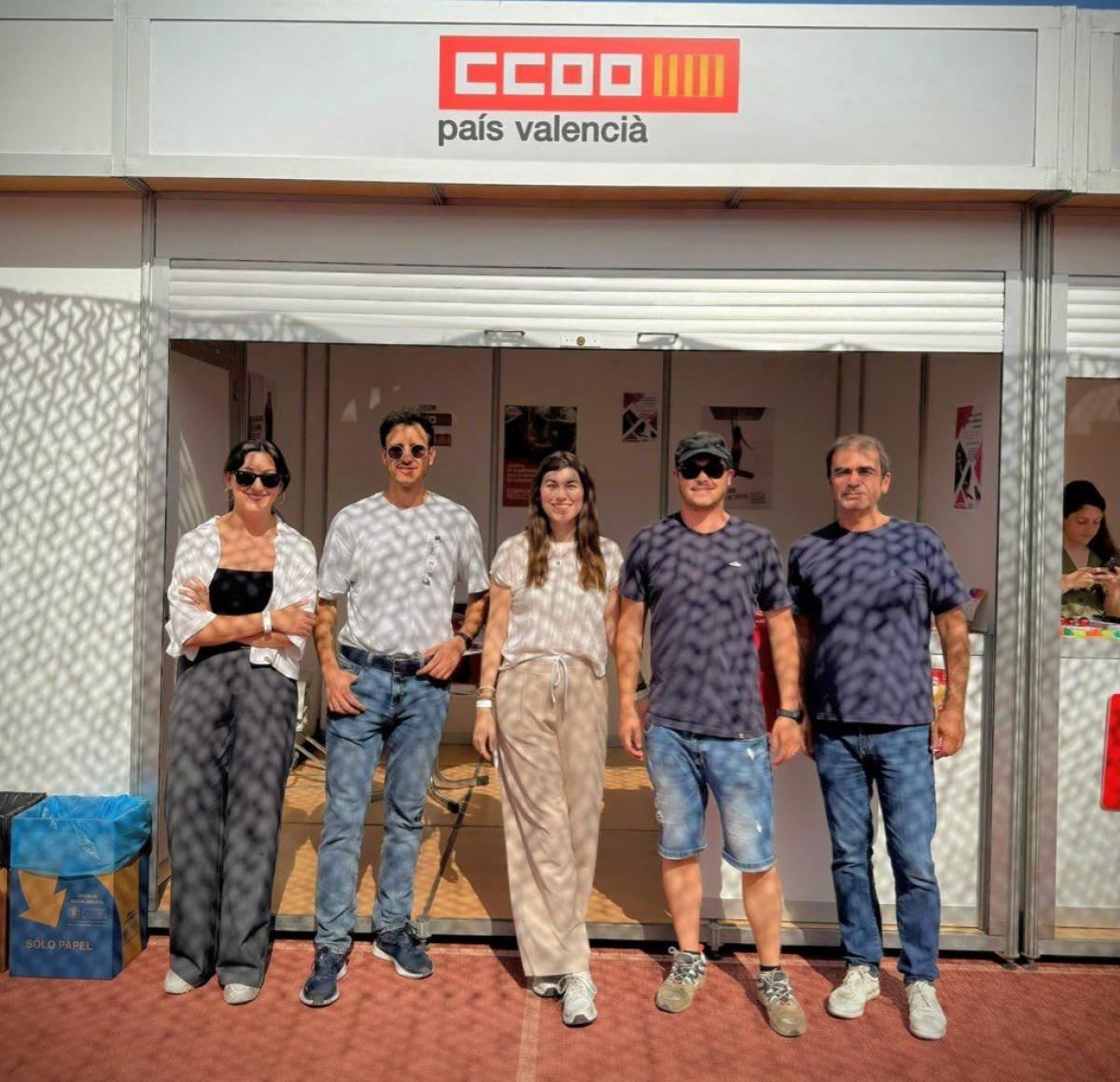 Estand de CCOO en el Frum d'Ocupaci