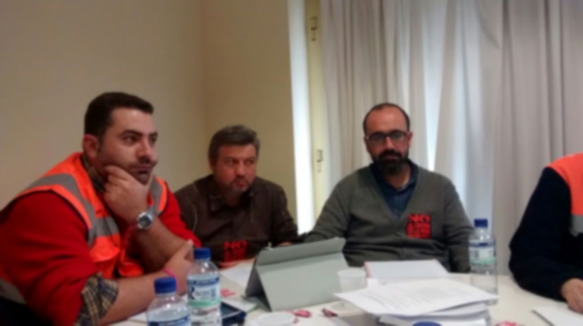 Delegacin de CCOO de Industria en la negociacin del ERE de la mina de Aguablanca