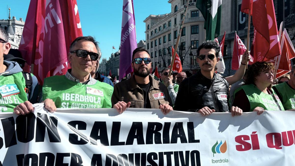 Los secretarios generales de CCOO en Iberdrola, CCOO de Industria y CCOO de Industria de Madrid
